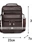 cheap Bags-Men&#039;s Bags Cowhide Shoulder Messenger Bag Crossbody Bag Zipper Solid Color Shopping Daily Messenger Bag Black Coffee