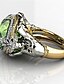 preiswerte Damenschmuck-1 Stück Bandring Ring For Kubikzirkonia Damen Strasse Grün Gemischte Farbe Messing Fische