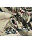 abordables Dresses-Mujer Vestido de cambio Vestido hasta la Rodilla Fucsia Naranja Media Manga Floral Estampado Otoño Verano Escote Redondo caliente Retro 2021 L XL XXL 3XL 4XL / Tallas Grandes
