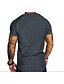 baratos Tank Tops-Homens Camiseta Côr Sólida Decote Redondo Roupas para Lazer Manga Curta Blusas Músculo Verde Branco Preto