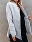 cheap Women&#039;s Coats &amp; Jackets-Women&#039;s Daily Fall Winter Striped Long Coat