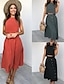 cheap Two Piece Sets-Women&#039;s Basic Solid Color Two Piece Set Tank Skirt Patchwork Tops