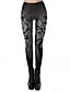 abordables HALLOWEEN-Femme Exagéré Respirable Leggings Mince Halloween Pantalon Plantes Cheville Imprimer Taille haute Noir