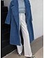 cheap Coats &amp; Trench Coats-Women&#039;s Teddy Coat Fall Winter Spring Daily Valentine&#039;s Day Long Coat Thermal Warm Regular Fit Casual Jacket Long Sleeve Quilted Print Blue White Black / Faux Fur