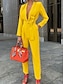 cheap Jumpsuits &amp; Rompers-Women&#039;s Streetwear Black Red Yellow Jumpsuit Solid Colored