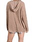 cheap Hoodies &amp; Sweatshirts-Women&#039;s Pullover Hoodie Sweatshirt Solid Color Plain Daily non-printing Casual Hoodies Sweatshirts  Khaki Gray