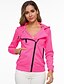cheap Jackets-Women&#039;s Sporty Polyester Coat Tops Water Blue