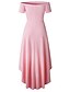cheap Party Dresses-Women&#039;s Swing Dress Maxi long Dress Black Red Blushing Pink Short Sleeve Solid Color Backless Ruffle Summer Off Shoulder Hot Elegant Sexy 2021 S M L XL