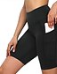 cheap Bottoms-Women&#039;s Sporty Yoga Sports Slim Sweatpants Shorts Biker Shorts Pants Solid Colored Short High Waist Yellow Black Dark Gray Gray