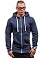 cheap Tops-Men&#039;s Long Sleeve Running Track Jacket Windbreaker Hoodie Jacket Outerwear Coat Top Full Zip Casual Athleisure Winter Breathable Soft Cotton Fitness Gym Workout Running Jogging Sportswear Solid