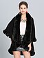 cheap Coats &amp; Trench Coats-Women&#039;s Solid Colored Basic Fall &amp; Winter Cloak / Capes Regular Daily 3/4 Length Sleeve Faux Fur Coat Tops White