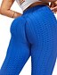 abordables Graphic Chic-Femme Sportif Leggings Joggings Cheville Pantalon Elastique Aptitude Couleur Pleine Taille médiale Des sports Slim Bleu Roi Rouge S M L XL
