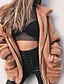cheap Coats &amp; Trench Coats-Women&#039;s Faux Fur Coat Daily Fall &amp; Winter Long Coat Regular Fit Basic Jacket Long Sleeve Solid Colored Camel Black