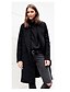 cheap Coats &amp; Trench Coats-Women&#039;s Coat Daily Fall &amp; Winter Long Coat Loose Basic Jacket Long Sleeve Solid Colored Camel Black