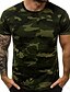 abordables T-shirts &amp; Débardeurs Homme-Homme T shirt Tee Chemise Col Rond camouflage non imprimable Manche Courte Vêtement Tenue Muscle
