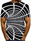 baratos T-Shirts-Homens Camiseta Camisa Social Decote Redondo Gráfico 3D impressão Cinzento / branco Azul Roxo Vermelho Impressão 3D Manga Curta Imprimir Diário Para Noite Blusas Roupa de rua