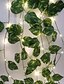 billige LED-stringlys-grønt blad vintreet strenglys utendørs bryllupsdekorasjon 2.3m 30leds ledet strenglys eventyrlys familiefest bryllup Valentinsdag uteplass hage dekorasjon lys