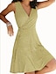 cheap Casual Dresses-Women&#039;s A Line Dress Knee Length Dress Blue Purple Yellow Wine Green Black Sleeveless Print Print Summer V Neck Hot Casual 2021 S M L XL XXL 3XL 4XL 5XL