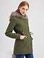 cheap Women&#039;s Coats &amp; Jackets-Women&#039;s Parka Long Coat Loose Jacket Solid Colored Army Green Black Red