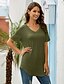cheap Plus Size Tops-womens stretchy round neck t shirt cold shoulder tee shirts