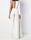 cheap Jumpsuits &amp; Rompers-Women&#039;s Jumpsuit Solid Colored Sequins Patchwork Basic V Neck Straight Loose White Black Red S M L