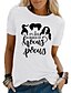 cheap HALLOWEEN-Women&#039;s Halloween Witch T shirt Graphic Graphic Prints Letter Round Neck Basic Halloween Tops White Black Yellow