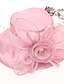 cheap Hats-Women&#039;s Stylish Party Wedding Street Party Hat Floral Pure Color Flower Wine Pink Hat Portable Sun Protection Breathable / Fall / Winter / Spring / Summer