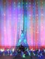 billige LED-kædelys-led gardin lys udendørs vandtæt dekoration led gårdhave bryllup haven fest vindue soveværelse udendørs streng lys til slange boligindretning helligdage 2x2m