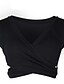 cheap Tops &amp; Blouses-Women&#039;s T shirt Tee Going Out Tops Concert Tops Solid Colored Black White Yellow Criss Cross Sleeveless Party Casual Daily Basic Sexy V Neck Regular Fit