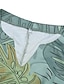 abordables Dresses-Mujer Vestido de cambio Vestido hasta la Rodilla Verde Trébol Media Manga Hoja Estampado Primavera Verano Escote en Pico caliente Casual vestidos de vacaciones Corte Ancho 2021 M L XL XXL 3XL