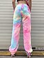 cheap Bottoms-Women&#039;s Basic Breathable Daily Chinos Pants Tie Dye Full Length Purple Blushing Pink Dusty Rose Rainbow