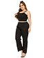 cheap Women&#039;s Plus Size Bottoms-Women&#039;s Basic Chinos Plus Size Full Length Pants Micro-elastic Daily Solid Colored High Waist Breathable Black XL XXL 3XL 4XL