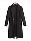 cheap Coats &amp; Trench Coats-Women&#039;s Coat Fall &amp; Winter Daily Regular Coat Slim Basic Jacket Long Sleeve Solid Colored Camel Black Red / Wool