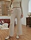 cheap Pants-Women&#039;s Basic Drawstring Chinos Full Length Pants Micro-elastic Daily Solid Colored Mid Waist Outdoor Slim Khaki S M L XL