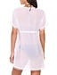cheap Cover-Ups-Women&#039;s Swimsuit Drawstring Slim Normal Deep V Swimwear Bathing Suits White Black Blue / Padless