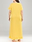 cheap Plus Size Dresses-Women&#039;s Polyester XL Purple