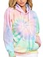 cheap Hoodies &amp; Sweatshirts-Women&#039;s Pullover Hoodie Sweatshirt Tie Dye Basic Hoodies Sweatshirts  Blushing Pink Light Green