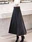 cheap Skirts-Women&#039;s Casual / Daily Basic Skirts Solid Colored Black Wine Khaki