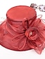 preiswerte Hüte-Damen Hut Partyhut Tragbar Sonnenschutz Atmungsaktiv Hochzeit Party Outdoor Blume Blumen Einfarbig
