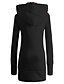 abordables Abrigos y Gabardinas de Mujer-Mujer Chaqueta Chaqueta con capucha Bolsillo Básico Casual Casual Diario Abrigo Regular Mezcla de Algodón Negro Otoño Invierno Sudadera Ajuste regular XS S M L XL XXL / Transpirable