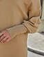 abordables Robes moulantes-Femme Pullover Couleur unie basique Fermeture à glissière Manches Longues Pull Cardigans Automne Hiver Mao Kaki