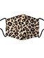 baratos Scarves &amp; Bandanas-Mulheres Capa de rosto Moda Elastano Estampa de Leopardo CasaMask / Multi Camadas / Outono / Inverno / Primavera / Verão
