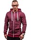 cheap Tops-Men&#039;s Long Sleeve Running Track Jacket Windbreaker Hoodie Jacket Outerwear Coat Top Full Zip Casual Athleisure Winter Breathable Soft Cotton Fitness Gym Workout Running Jogging Sportswear Solid