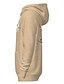 abordables Hoodies-Sweat-shirt à capuche Homme Graphique Tribal Style Chinois Capuche 3D effet du quotidien Fin de semaine Décontractée Polyester Pulls Capuche Pulls molletonnés Standard # Beige