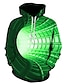 billige Hoodies-Herre Hattetrøje Pullover-hættetrøje Letvægts hættetrøje Gul Rød Blå Lilla Grøn Hætte Grafisk 3D Print 3D Daglig 3D-udskrivning Basale Tøj Hættetrøjer Sweatshirts Langærmet