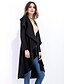 cheap Coats &amp; Trench Coats-Women&#039;s Solid Colored Basic Fall &amp; Winter Trench Coat Long Daily Long Sleeve Coat Tops Black