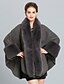 cheap Coats &amp; Trench Coats-Women&#039;s Solid Colored Basic Fall &amp; Winter Cloak / Capes Long Daily Faux Fur Coat Tops Black