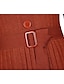 abordables Robe élégante-Femme Robe Pull Robe Longueur Genou Noir Marron Beige Manches Longues Automne Hiver Col en V chaud Simple 2021 Taille unique