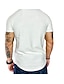 cheap Tank Tops-Men&#039;s T shirt Tee Solid Color Round Neck Outdoor clothing Short Sleeve Tops Muscle Green White Black