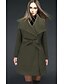 cheap Coats &amp; Trench Coats-Women&#039;s Trench Coat Solid Colored Basic Fall &amp; Winter Long Daily Long Sleeve Polyster Coat Tops Black